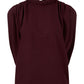 T-Shirt Braid Cuello Trenza Vino