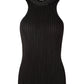 Top Surcos Trenza Negro