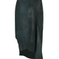 Falda Tube Petal Leather Skirt Negro