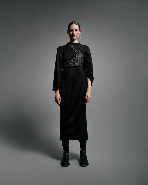 Tiranta Interciatto Leather Strap Negro