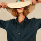 Sombrero Mexican Hat BLanco Talla M