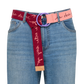 Cinturon Color Blocking Burgundy