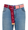 Cinturon Color Blocking Burgundy