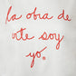 Camiseta Clásica Lodasy Letras Rojas