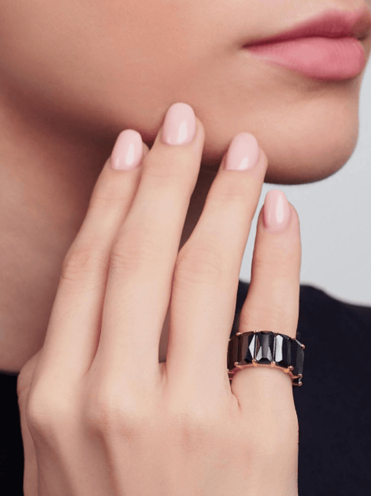Anillo Gran Baguette Onyx