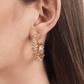 Hoops irregular Baguetes Crystal Dorada