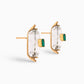 Aretes Veta Emerald Stud