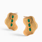 Aretes Muzo Emerald Maxi Earrings
