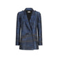 Blazer Oversized Jacquard Azul