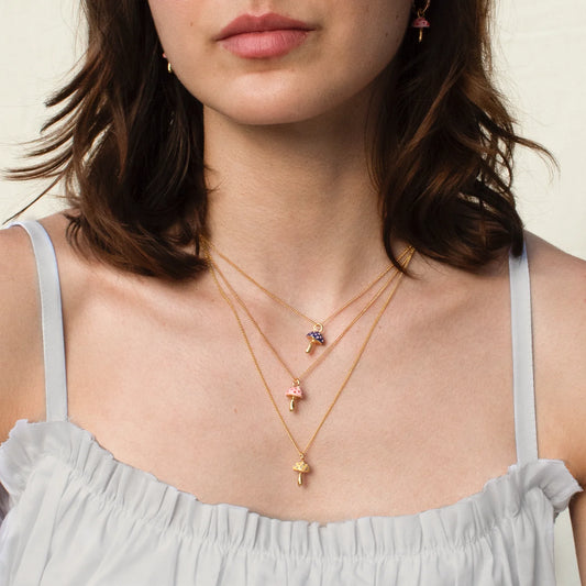 Collar Corto Seta Pink