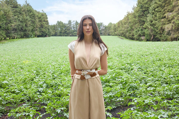 Cinturon Savanna Cowprint Negro