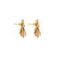 Topos Vespa Happy Crystal Pearl + Onyx Studd