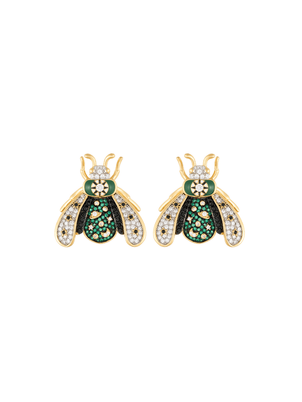 Topos Vespa Happy Crystal Emerald + Crystal Studd