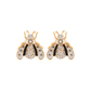 Topos Vespa Happy Crystal Pearl + Onyx Studd
