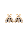 Topos Vespa Happy Crystal Pearl + Onyx Studd