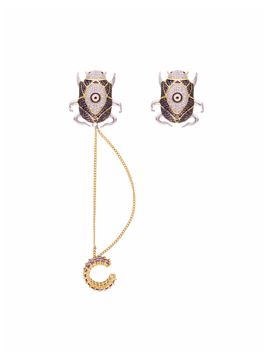 Topos Earcuff Escarabajo Delirio Anka Amatista