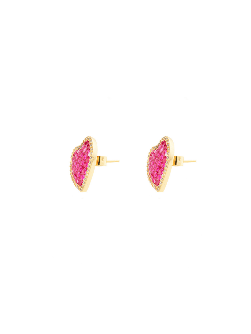 Topos Corazon Ruby Borde Crystal