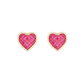 Topos Corazon Ruby Borde Crystal