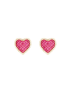 Topos Corazon Ruby Borde Crystal