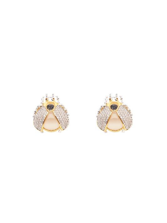 Topos Mariquita Ojo Gato Blanco Alas Crystal