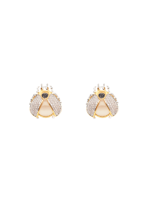 Topos Mariquita Ojo Gato Blanco Alas Crystal