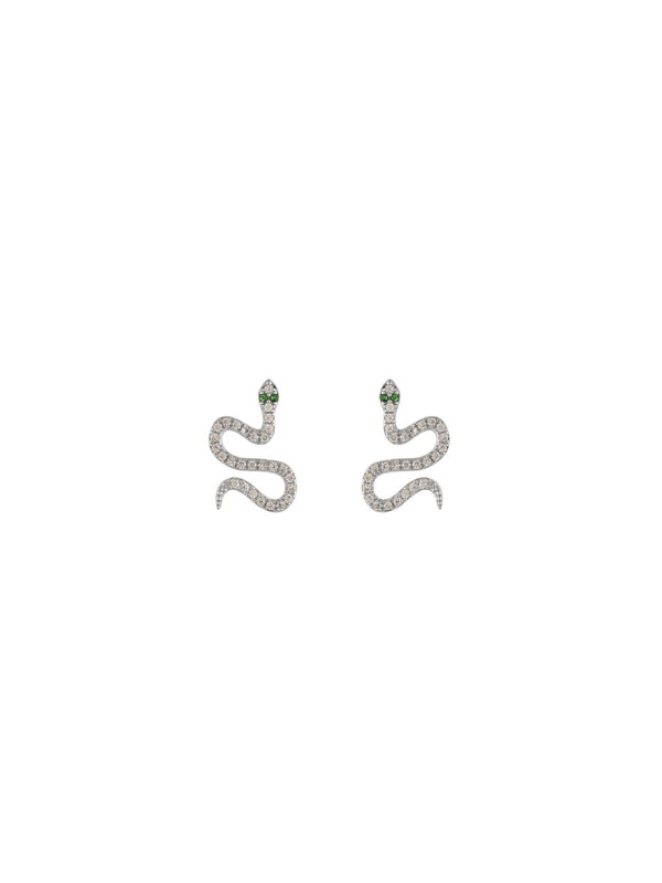 Topos Mini Serpentina Crystal Rodio