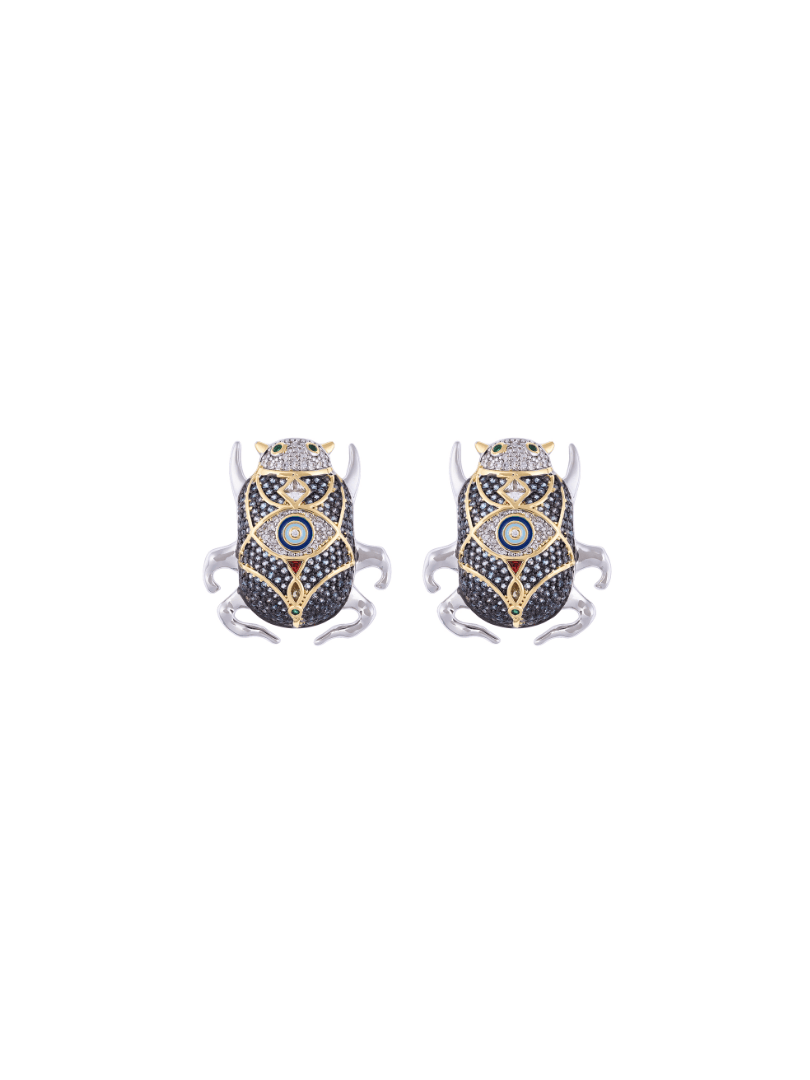 Topos Earcuff Escarabajo Delirio London Blue