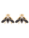 Aretes Vespa Ra Negro Cristal
