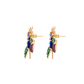 Aretes Vespa Ra Verde Amatista