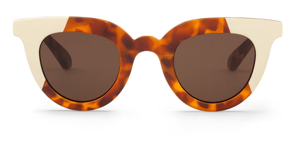 Gafas Cream/Leo Tortoise Hayes With Classical Lenses