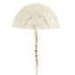 Abanico Natural White Little Bird Fan Blanco