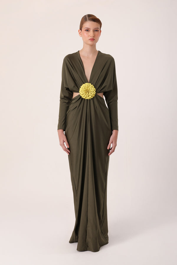 Vestido Verbena Oliva