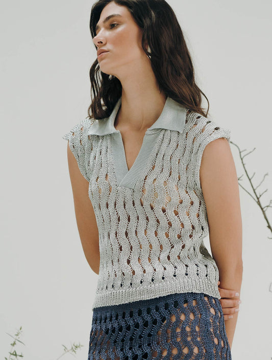 Blusa Viñedo Gris Perla