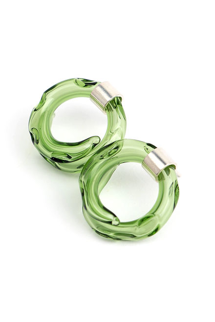 Aretes Remolino Verde