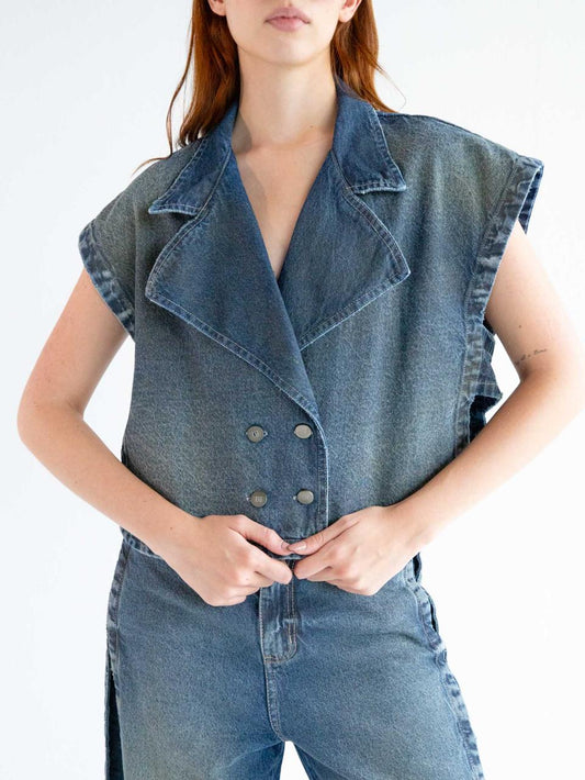 Midnight Denim Vest