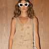 Falda Short Dazzle Taupe