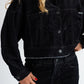 Chaqueta Balloon Velvet Black