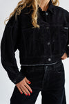 Chaqueta Balloon Velvet Black