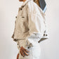 Chaqueta Balloon Velvet Ivory