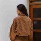 Chaqueta Balloon Velvet Caramel