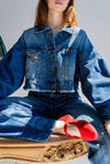 Chaqueta Barrel Denim