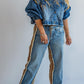 Pantalon Denim Jogger Camel