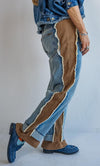 Pantalon Denim Jogger Camel