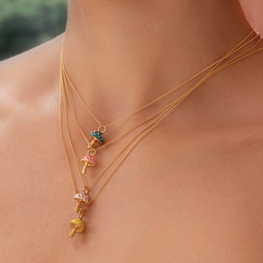 Collar Corto Seta Yellow