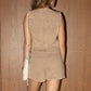 Falda Short Dazzle Taupe