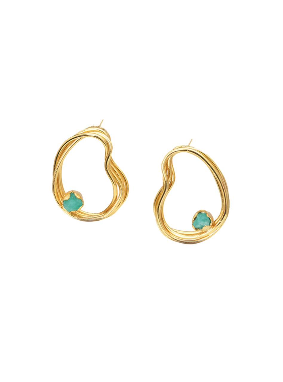 Aretes Providencia Mid Esmeralda