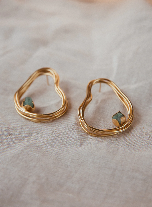 Aretes Providencia Mid Esmeralda