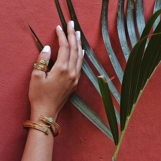Pulsera Geo Esmeralda