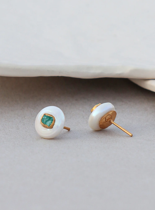 Topo Maya Pearl Studs
