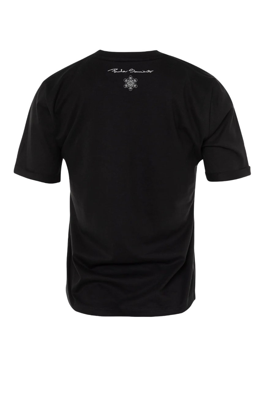 Camiseta Stencil Mujer Letras Verdes